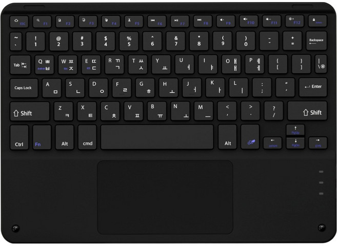 아이몰 무선 태블릿 호환 블루투스 터치 트랙패드 키보드, 블랙, Z15, 제조사축