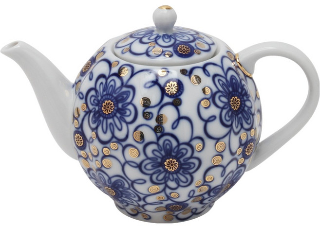 임페리얼포슬린 튤립 티팟, 윈딩트위그, 1개, 600ml