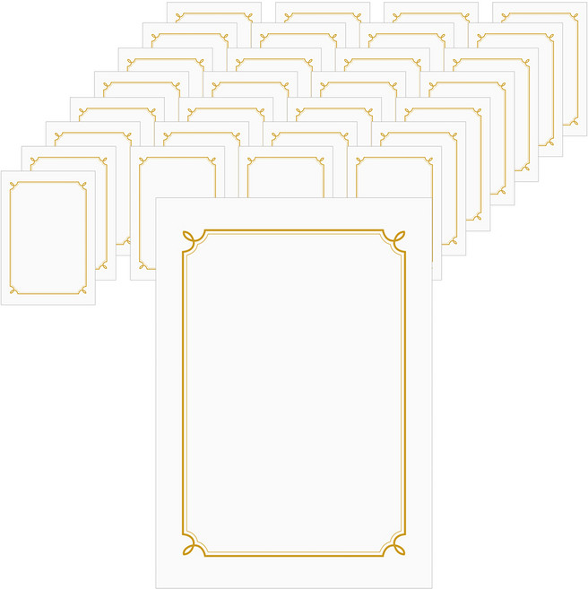 펜피아 인쇄 돼지꼬리 상장용지 A4, 100개