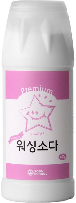 소다스쿨 프리미엄 워싱소다 용기형, 450g, 1개