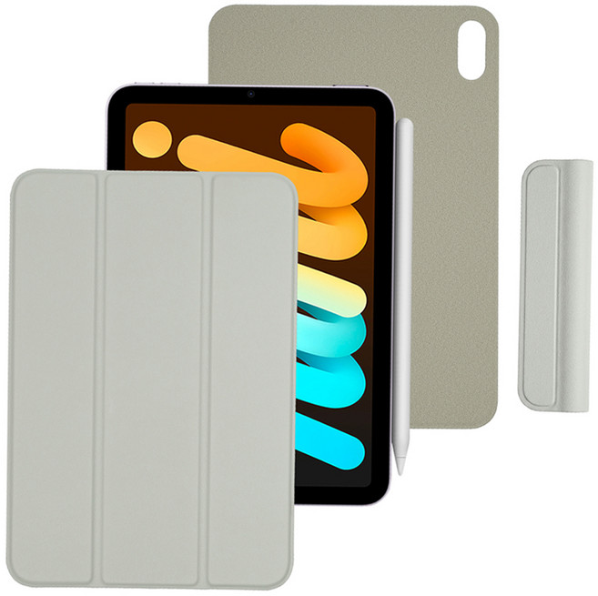클라스원 맥세이프 폴리오 마그네틱 분리형 아이패드 케이스, 라이트 그레이, 1개