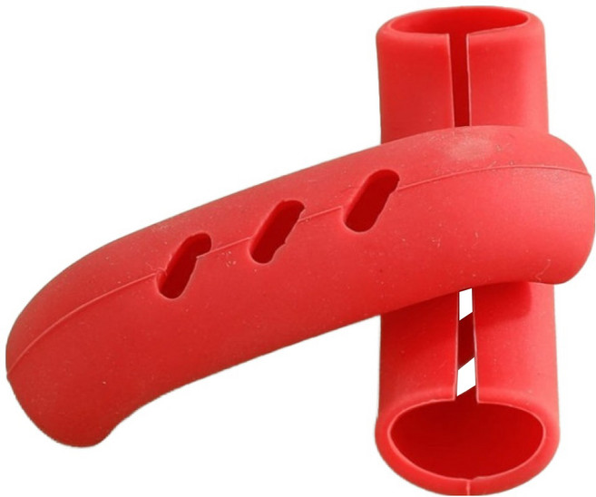 미네릭 실리콘 냄비손잡이 커버 2p, 레드, 5개