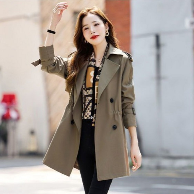 POPLARNC 女款 Netkins 大尺碼風衣 P26SPCT120829