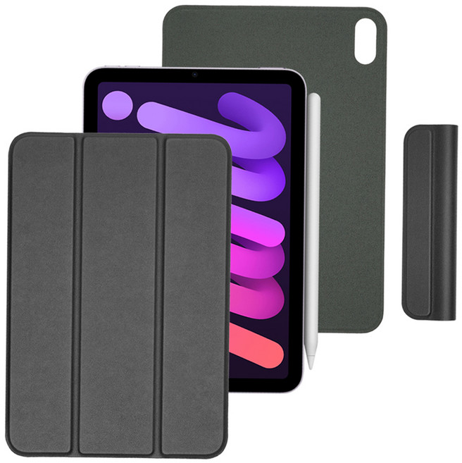 클라스원 맥세이프 폴리오 마그네틱 분리형 아이패드 케이스, 다크 블랙, 1개