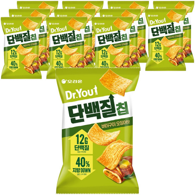 닥터유 단백질칩 버터구이오징어맛, 60g, 12개