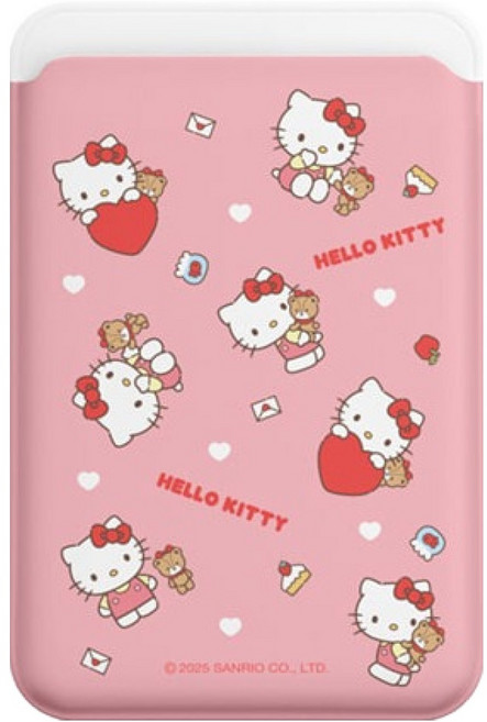 엠픽 헬로키티 밀크 3장수납 맥세이프 무광 카드슬롯, 패턴, 1개
