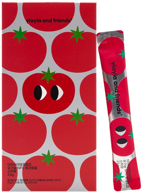 이야이야앤프렌즈 유기농 NFC 토마토즙 스틱형 15p, 375g, 1개