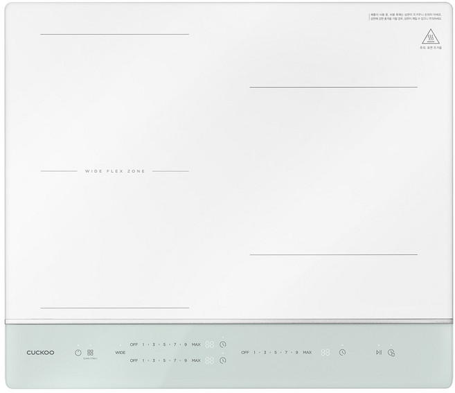 쿠쿠 인덕션 3구 화이트, 빌트인, CIR-E349FM