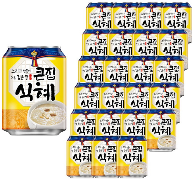 해태htb 큰집 식혜, 238ml, 24개