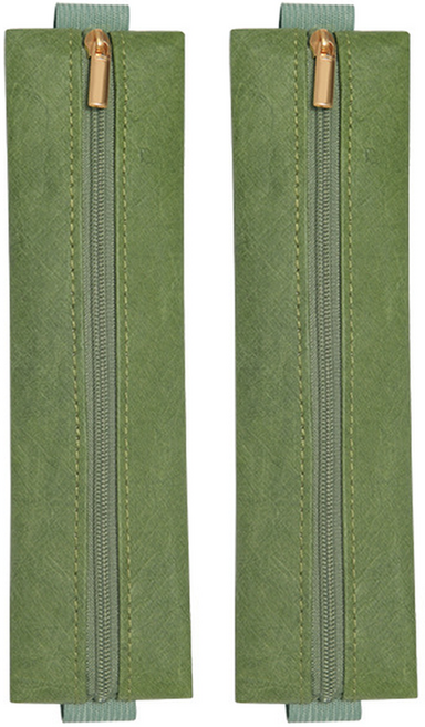 미소로운 다이어리 펜홀더 밴드 19.5 x 5 x 0.5 cm, 올리브 그린, 2개