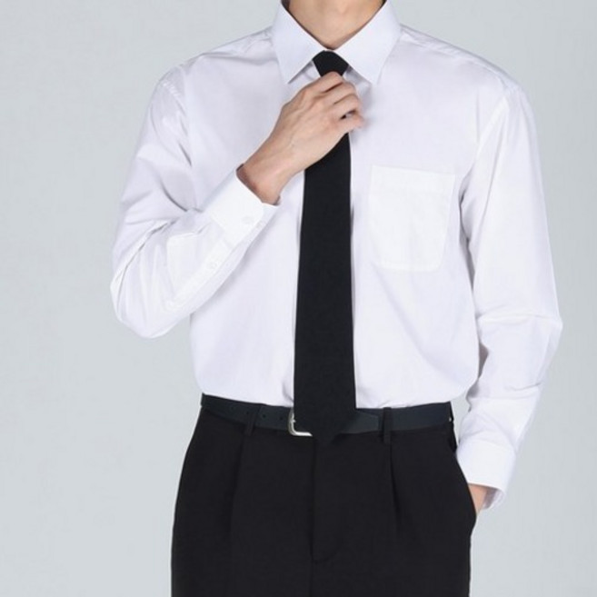 이브클로젯 남성용 구김없는 스탠다드핏 스판 정장 와이셔츠 6656 1