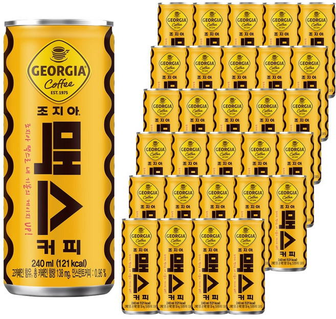 해태음료 조지아 맥스 캔커피, 240ml, 30개