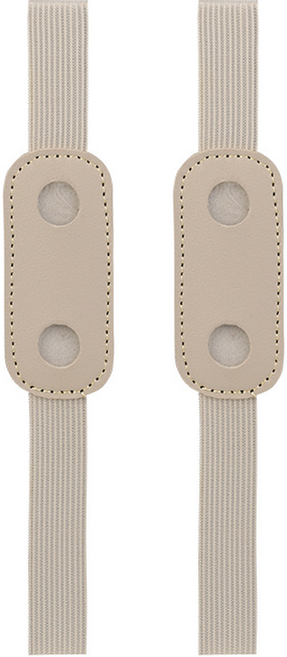 미소로운 다이어리 펜홀더 8 x 3.5 cm, 오프 화이트, 2개