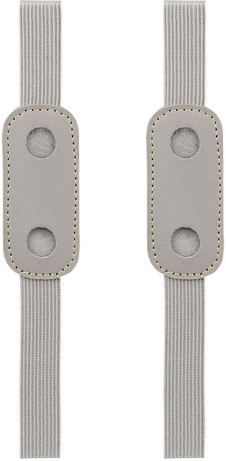 미소로운 다이어리 펜홀더 8 x 3.5 cm, 그레이, 2개