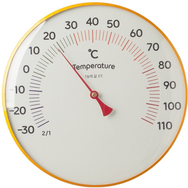 FLaiTO 韓國製 Hit One 類比溫度計 20cm, 白色, 1個