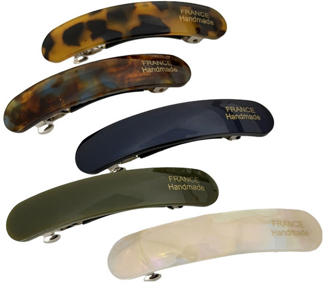 로시끌레르 더블빈 미들 자동 헤어핀 5종 세트