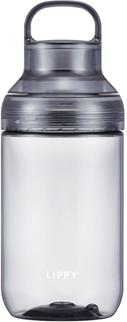 OSK Lippy 手提式透明水壺, 灰色, 1個, 700ml