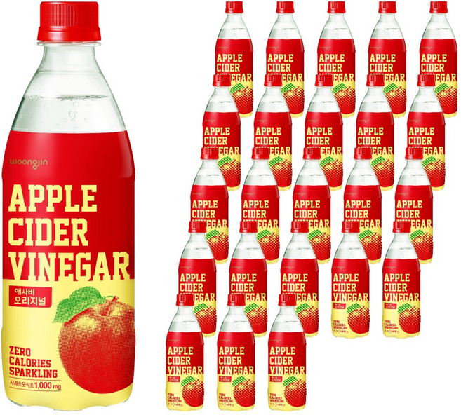 웅진 애사비 오리지널, 500ml, 24개