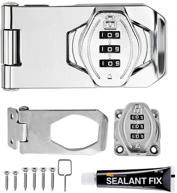 베이루 타공 앤 무타공 경첩 자물쇠 + 실란트픽스 A세트, 1세트