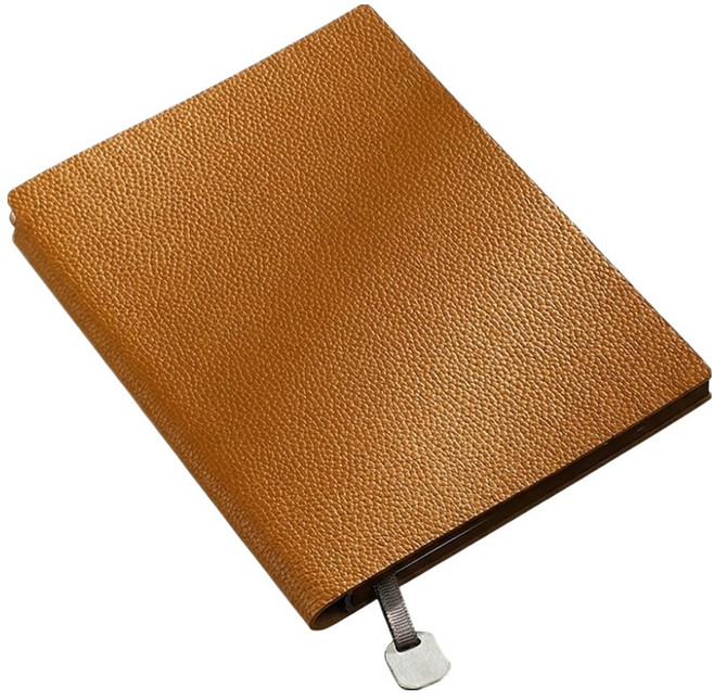 모던앳 A5 가죽 다이어리 노트, 브라운, 1개