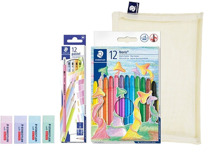 스테들러 노리카 파스텔 문구세트, 혼합색상, 1세트