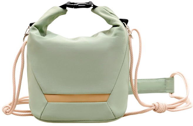 VENTOSA 日常斜背相機像素包, 薄霧綠, 1個