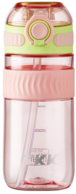 TKK Tritan 克洛伊隨手吸管水壺, 仙霧綠, 1個, 500ml