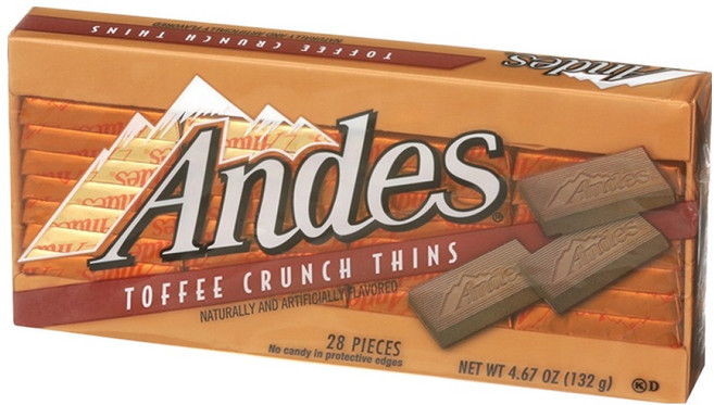 앤디스 토피 크런치 초콜릿, 1개, 132g