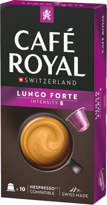 CAFE ROYAL 芮耀咖啡 瑞士產 精品咖啡/特濃義式長萃膠囊咖啡, 5.5g, 10個裝, 1組