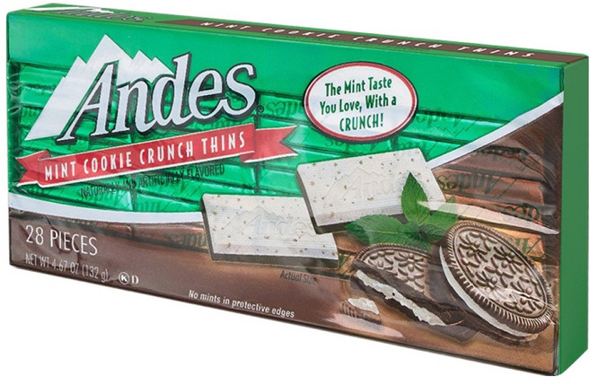 앤디스 민트 쿠키 크런치 초콜릿, 1개, 132g