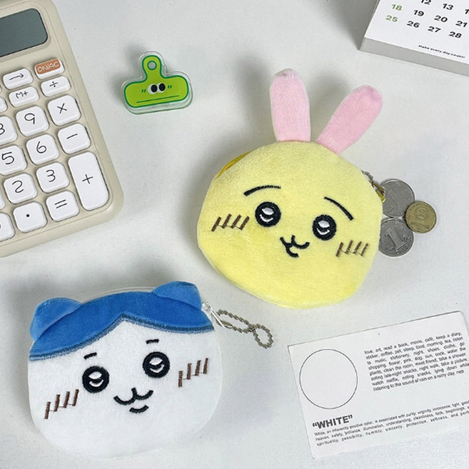 마켓플랜 후르츠 애니멀 캐릭터 인형 동전지갑 키링 2종