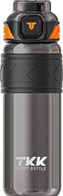 TKK 邁越運動水壺 Tritan, 火山黑, 1個, 1L