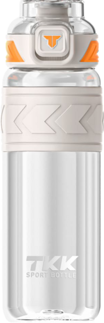 TKK 邁越運動水壺 Tritan, 電光白, 1個, 1L