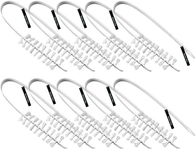 마켓플랜 세탁기 틈새 브러쉬 청소솔, 화이트, 10개