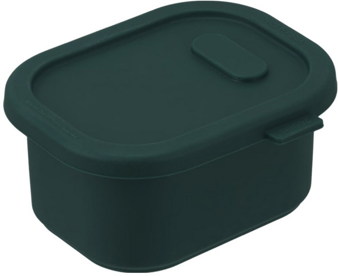디아르 플래티넘 실리콘 냉동밥보관 밀폐용기 다크그린, 1개, 200ml