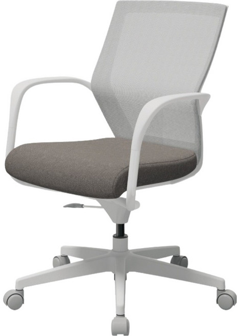 시디즈 아이블 책상 높이조절형 의자 방문설치, 화이트 + 웜그레이