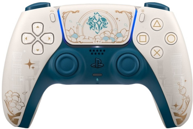 플레이스테이션 원신 리미티드 에디션 PS5 듀얼센스 무선 컨트롤러, CFI-ZCT2GZE, 혼합색상, 1개