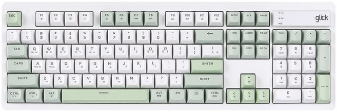 지클릭커 무선 OFFICEPRO 사일런스 M RGB 무소음 방수 블루투스 키보드 104, Greenwich, WK50, 제조사축