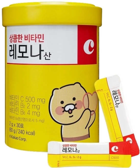 레모나 상큼한 비타민C 30포, 60g, 1개 - 쿠팡