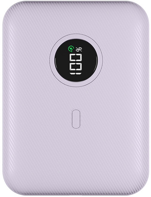 보바 22.5W 고속충전 미니 휴대용 보조배터리 10000mAh 멀티단자, VA-110, 퍼플