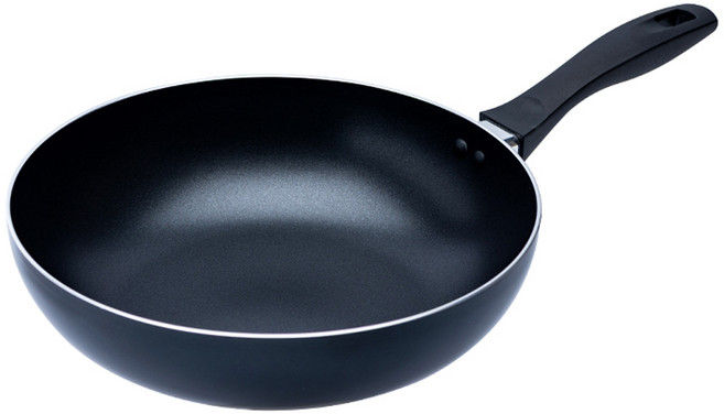 cook power 鍋寶 煎大師聚油不沾炒鍋 黑色, 1個, 28cm