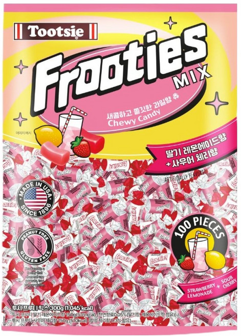 투시 프루티 믹스 캔디, 300g, 1개