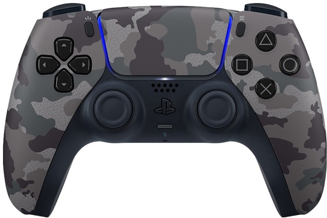 플레이스테이션 PS5 듀얼센스 무선 컨트롤러 그레이 카모플라주, 1개, CFI-ZCT2G06