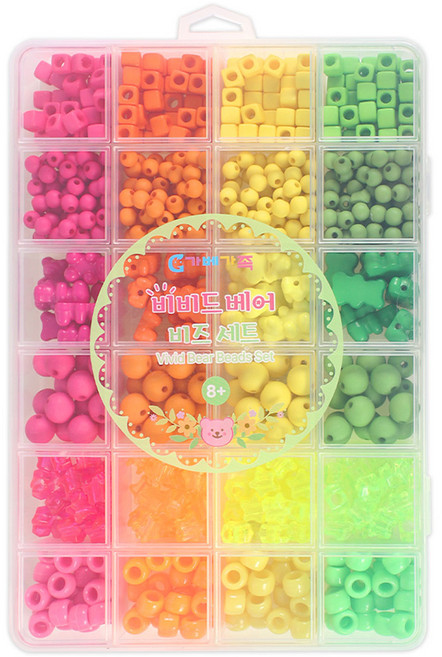 GabeFamily Vivid小熊串珠組 DS1116, 1套, 混合顏色