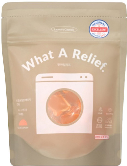 왓아릴리프 고농축 캡슐 세탁 세제 토마토리프센트, 1개, 30개입