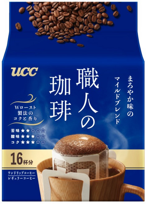 ucc 職人慢滴溫和綜合咖啡, 7g, 1個, 16入