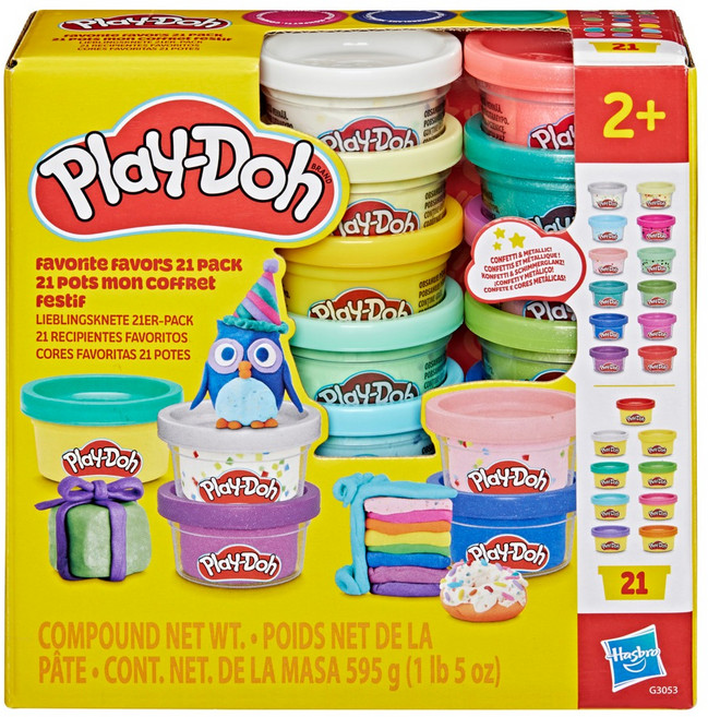 Hasbro 孩之寶 Play-Doh 培樂多 繽紛21色黏土組, 混合顏色, 595g, 1套