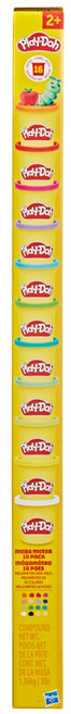Hasbro 孩之寶 Play-Doh 培樂多 大身高尺16色黏土組, 混合顏色, 1360g, 1套