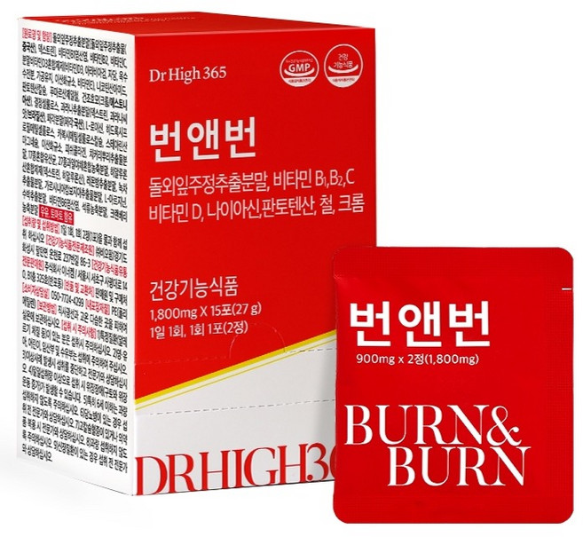 닥터하이365 번앤번 27g, 30정, 1개