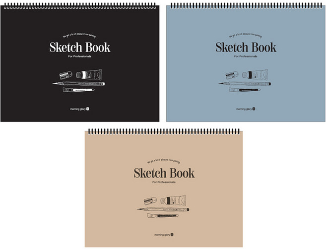 모닝글로리 스케치북 3종 세트, 8절, 1세트, 23매